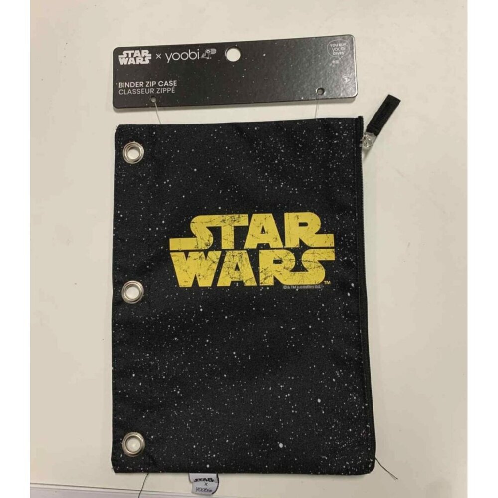 Yoobi Star Wars Single Zipper Pencil Case Black